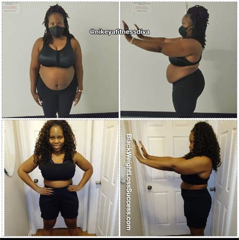 Nikeya lost 52 pounds - Black Weight Loss Success