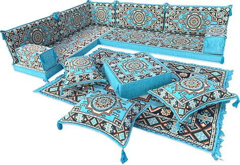 Mysticalanatolia Arabic Corner Majlis Seating Sofa For Living Room ...