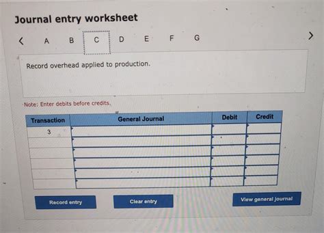 Image result for Journal Entry Worksheet Accounting