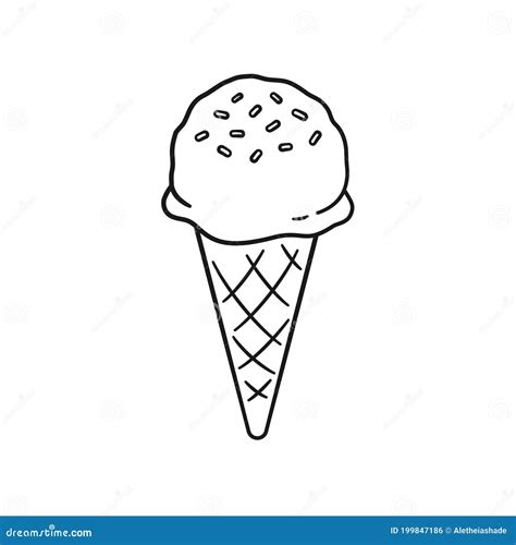 Ice Cream Outline Printable