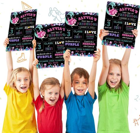 Buy Whaline First and Last Day of School Chalkboard, 16 x 12 Double ...