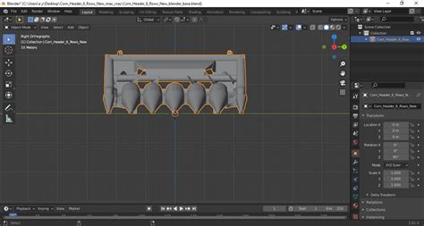 Corn Header 6 Rows New 3D | 3D Molier International