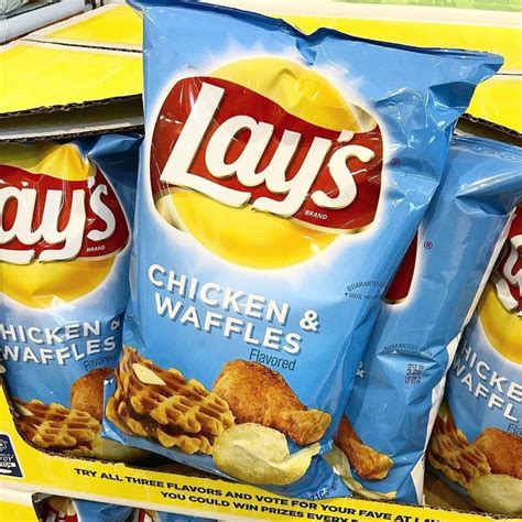 Lays Chicken & Waffles Chips | Potato chip flavors, Potato chips ...