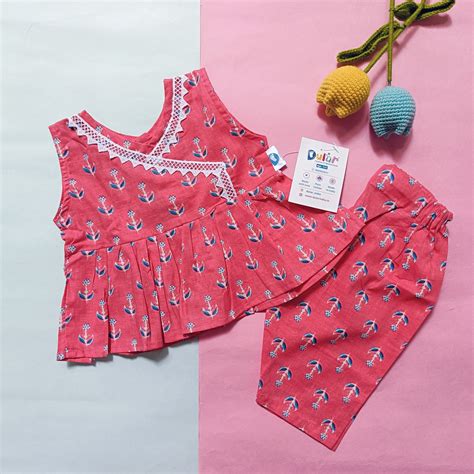 co ord set for Girls | Lotus | Pink – dularindia
