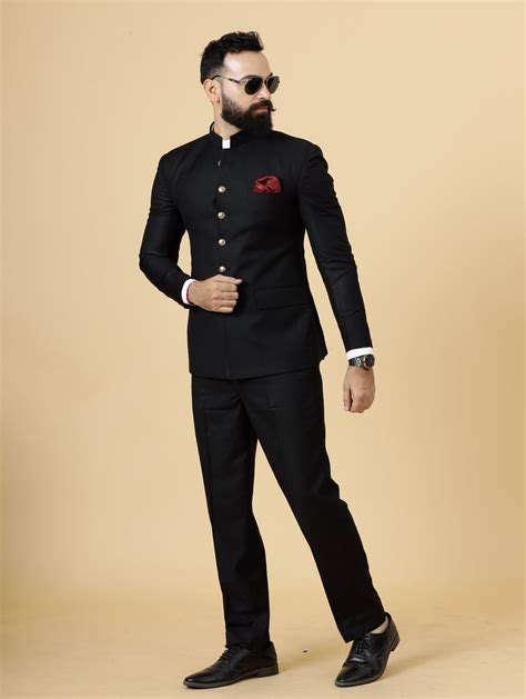 Traditional Black Jodhpuri Suit | Perfect for Wedding and Casual wear ...