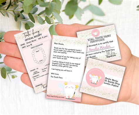 Diy Tooth Fairy Note | Letter Tooth Fairy | Note From The Tooth Fairy ...