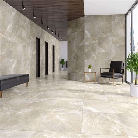 Happy Floors Salt Stone 24" x 24" Pressed Matte Porcelain Tile