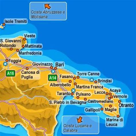 Map Of Puglia