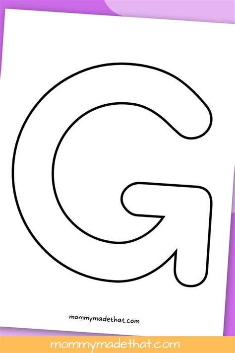 Free Printable Letter G: Fun & Easy [PDF] - Printables for Everyone