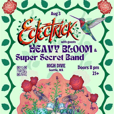 Eclectrick w/ Heavy Bloom, Super Secret Band Tickets at High Dive in Seattle by High Dive | Tixr
