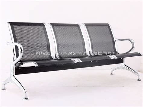 重型精品钢结构等候椅，配皮垫-雅悠·中国公共座椅制造专家