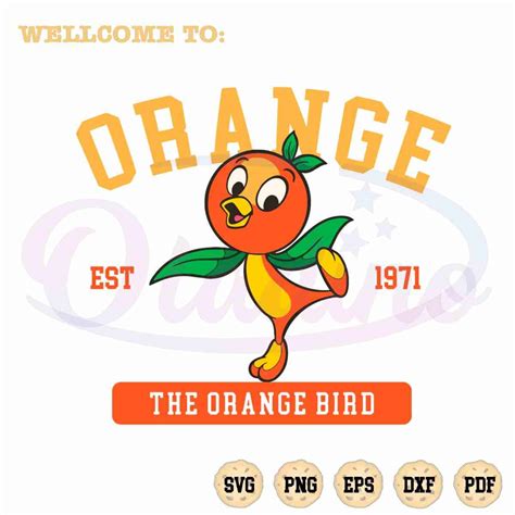 Orange Bird Disney SVG Florida Citrus Commission Cutting Digital File