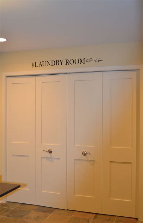 Craftsman Style Bi-fold Doors for Laundry Room