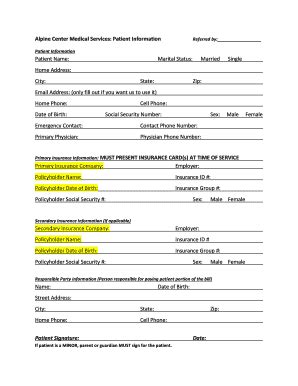 Fillable Online Medical new patient packet.docx Fax Email Print - pdfFiller