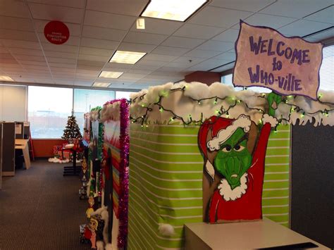Who-Ville | Office christmas decorations, Christmas cubicle decorations ...