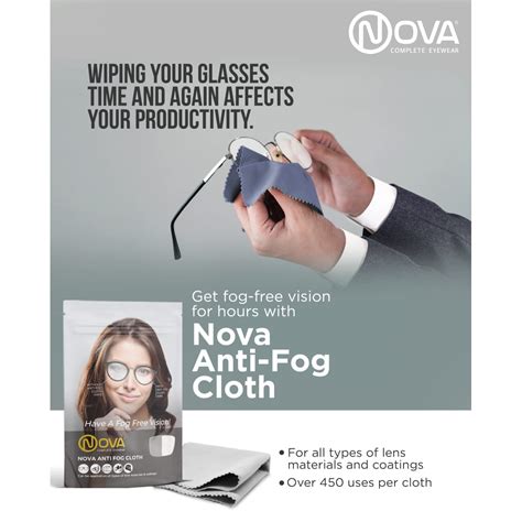 Nova Anti-Fog Lens Cleaning Cloth Combo Pack – Better Vision