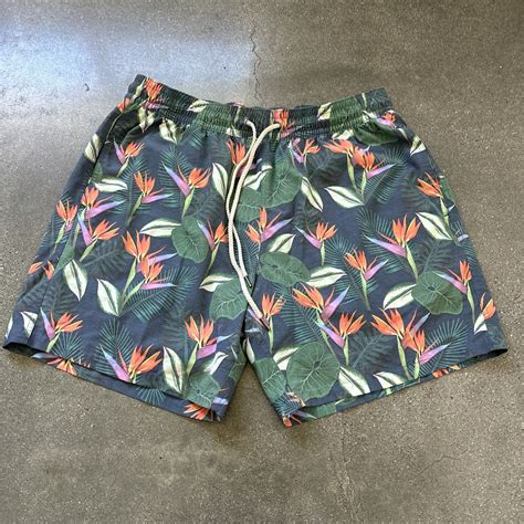 Fair Harbor swim trunks bird of paradise design men’s… - Gem