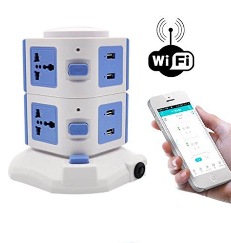 ProElite PS01 Smart WiFi Wireless 10A Power Strip 6 sockets Home ...