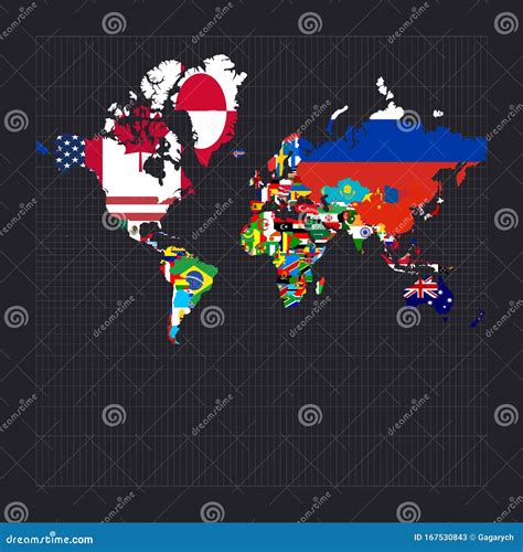 Flags World Map Desktop