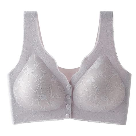 LYEAA Under Outfit Bras for Women Wireless Push Up Bras Front Closure ...