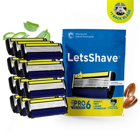 Pro 6 Advance Razor Blades – Pack of 12 Cartridges with Precision Back ...
