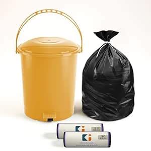 Kuber Industries Pedal Dustbin & Garbage Bag Combo for Kitchen, Home ...