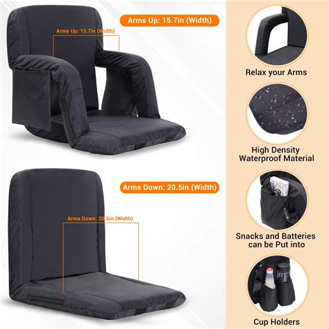 Buy Sportneer Heated Stadium Seats for Bleachers, 1/2 Pack Bleacher ...