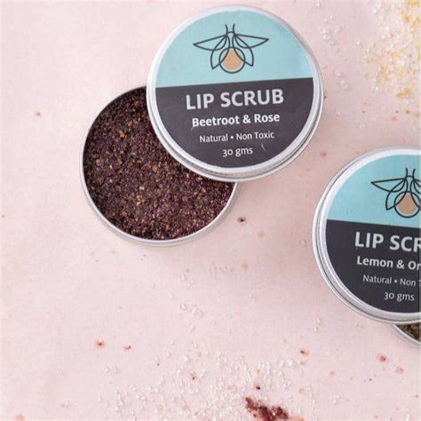 Beetroot & Rose Natural Lip Scrub 30 gms | Lip Scrub – Brown Living™