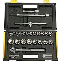 STANLEY 86-478 1/2'' SQ. Drive 12 Point Socket Set (25-Pieces) : Amazon ...