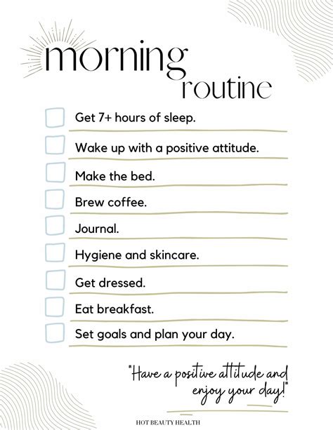 The Best Morning Routine Checklist For A More Productive Day