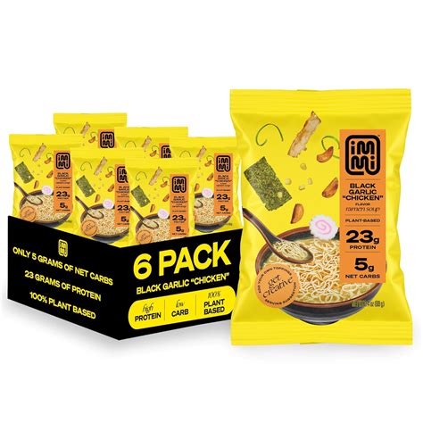 Immi Plant-Based Garlic Chicken Ramen, Keto-Friendly, Low India | Ubuy