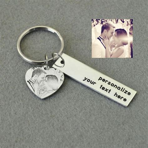 Personalized Photo Keychain With Personalized Text – Get Engravings