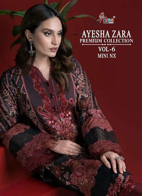 AYESHA ZARA PREMIUM COLLECTION VOL-6 MINI NX BY SHREE FABS BEAUTIFUL ...
