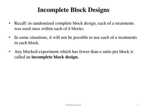 Incomplete Block Design 的图像结果