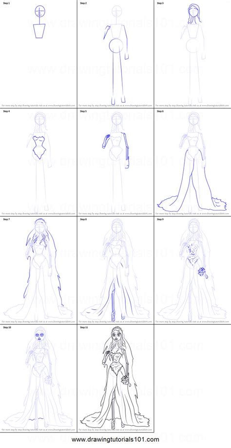 Image result for How to Draw Emily Corpse Bride