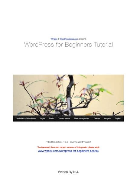 Image result for WordPress Tutorial PDF