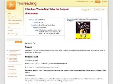 Image result for Ruby the Copycat Lesson Plans