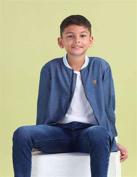 Boys Regular Fit Denim Shirt – U.S. Polo Assn. India