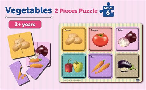 Buy Mini Leaves Wooden Puzzle: My Vegetables My First Puzzle | Beginner ...