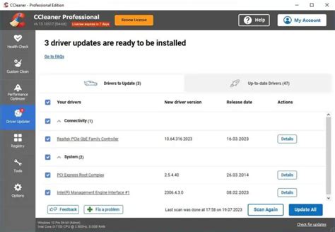 Update Network Adapter Driver 的图像结果