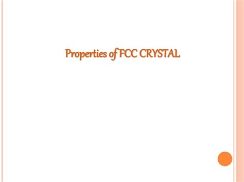 FCC Structure 的图像结果