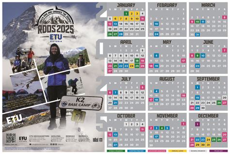 RDO Calendar 2025 - ETU Victoria