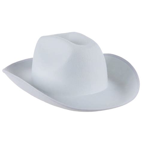 White Cowboy Hat Front View