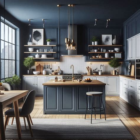 13 Navy Blue Kitchen Ideas: Stunning Combinations with White, Wood ...