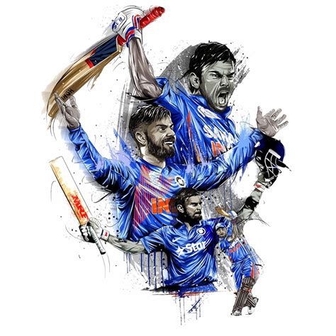 Sticker Yard Virat Kohli Celebrate Vinyl Wall Sticker for Living Room ...