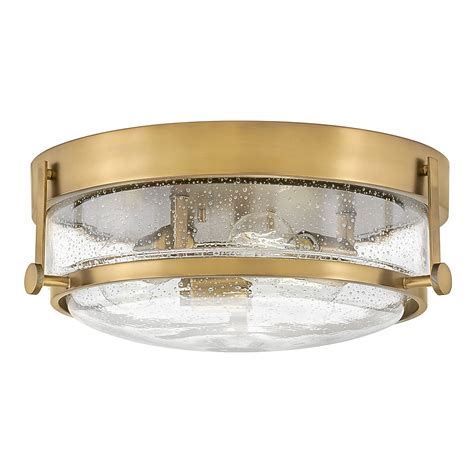 Hinkley Harper 15.75-in Brushed Brass Indoor 3 -Light Flush Mount Light ...