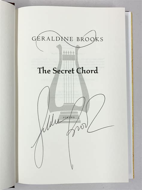 The Secret Chord by Brooks, Geraldine: Fine Hardcover (2015) First ...