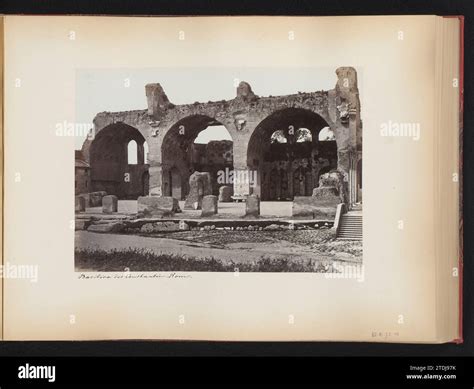 View of the Basilica of Maxentius on the Romanum forum in Rome, Italy ...