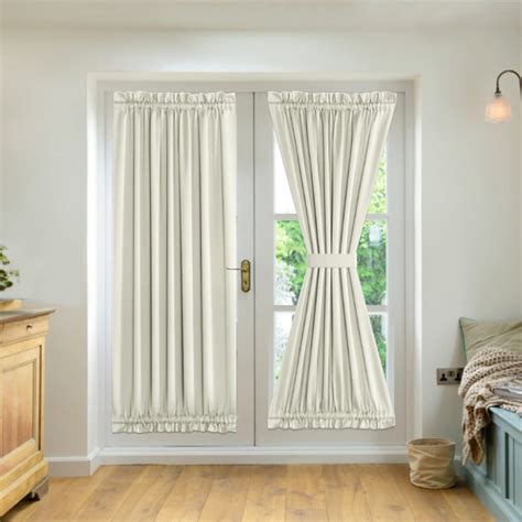 Curtain Patio Door 2 Panel French Door Curtains With Rod Pocket