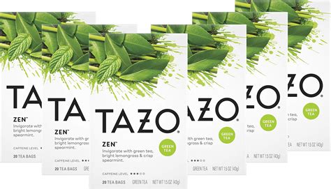 Amazon.com : TAZO Organic Zen Green Tea, 16 Total Tea Bags : Grocery ...